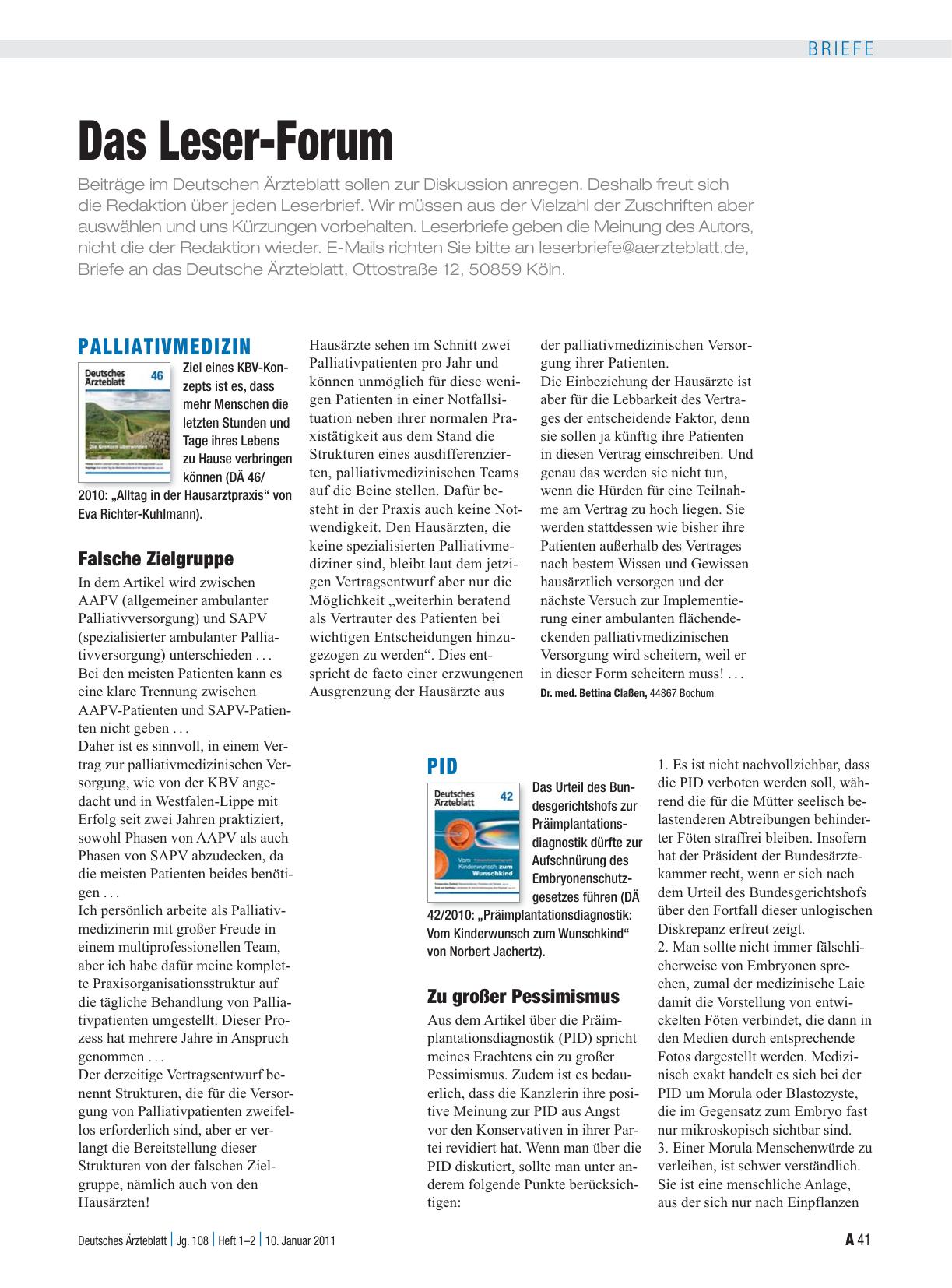 Vorschauseite 1: PID: Zu großer Pessimismus