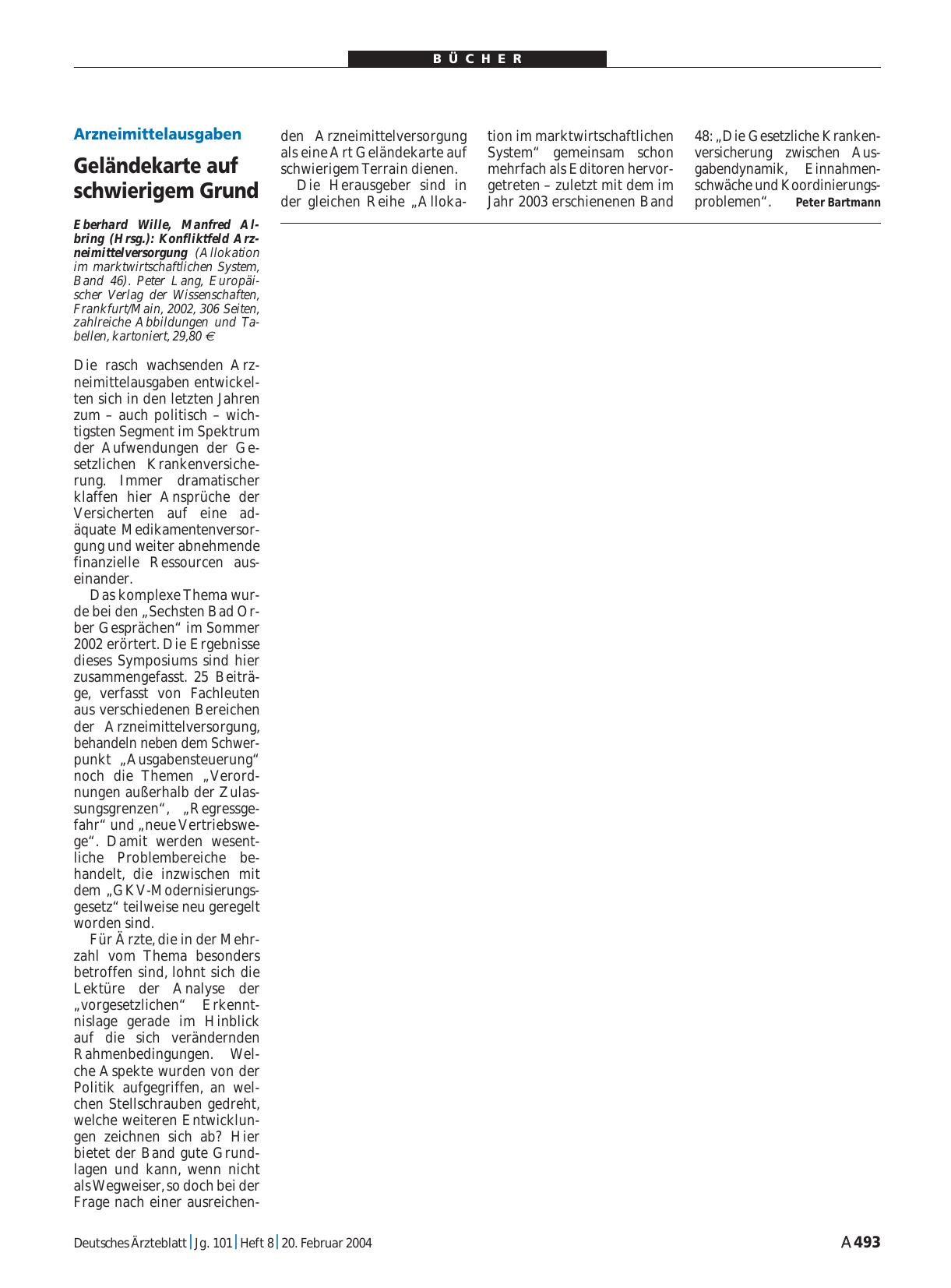 Vorschauseite 1: Konfliktfeld Arzneimittelversorgung (Allokation im marktwirtschaftlichen System, Band 46)