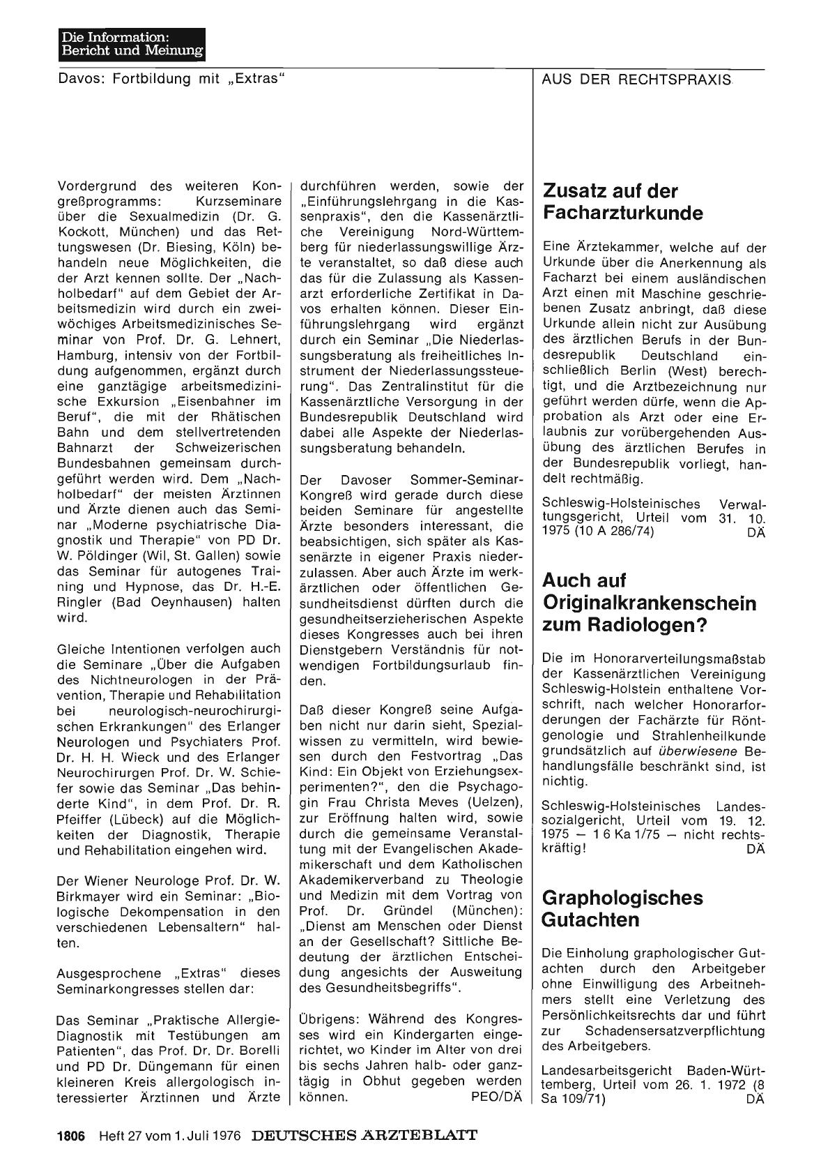 Vorschauseite 1: Zusatz auf der Facharzturkunde