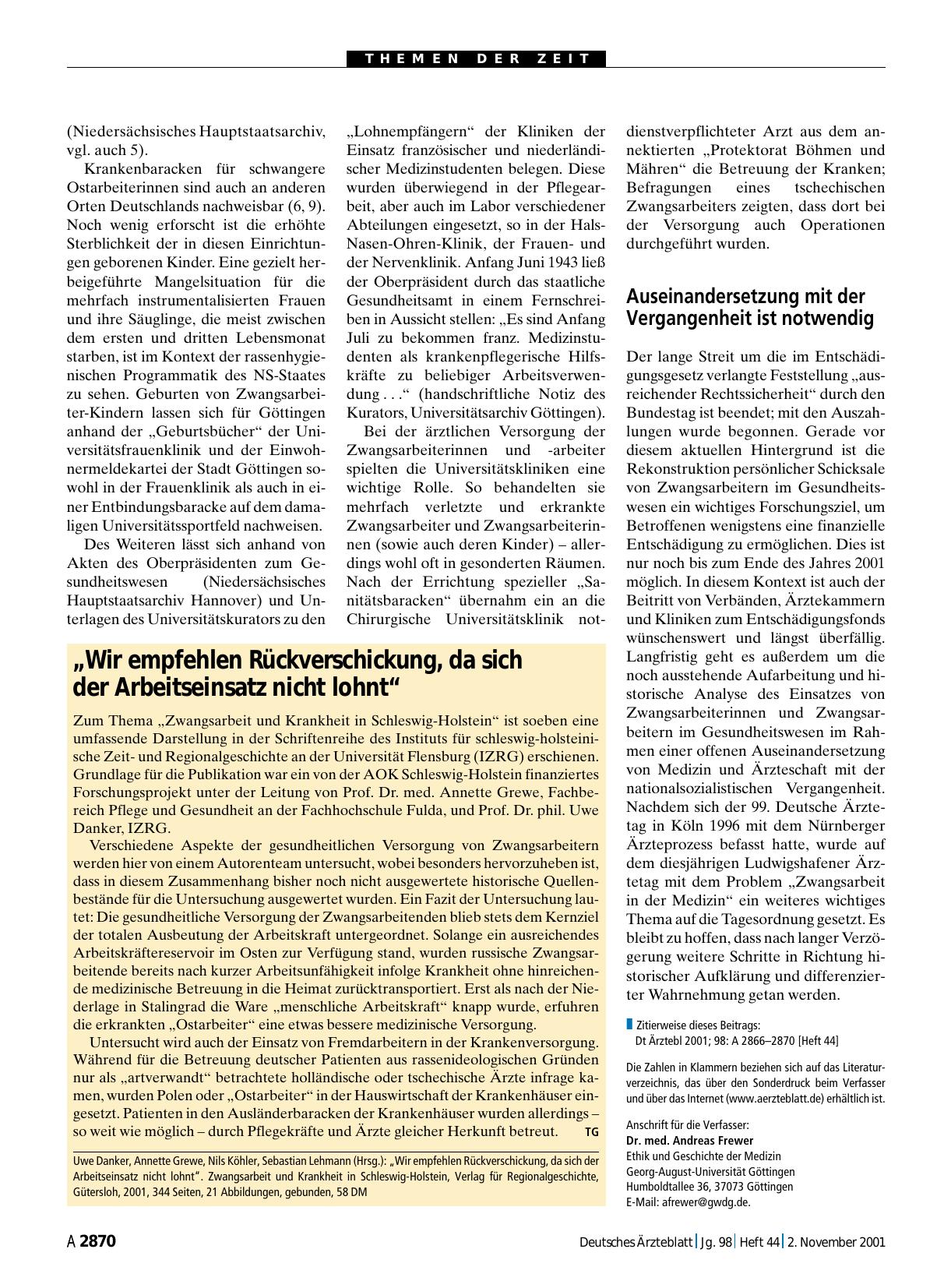 Vorschauseite 1: „Wir empfehlen Rückverschickung, da sich der Arbeitseinsatz nicht lohnt“