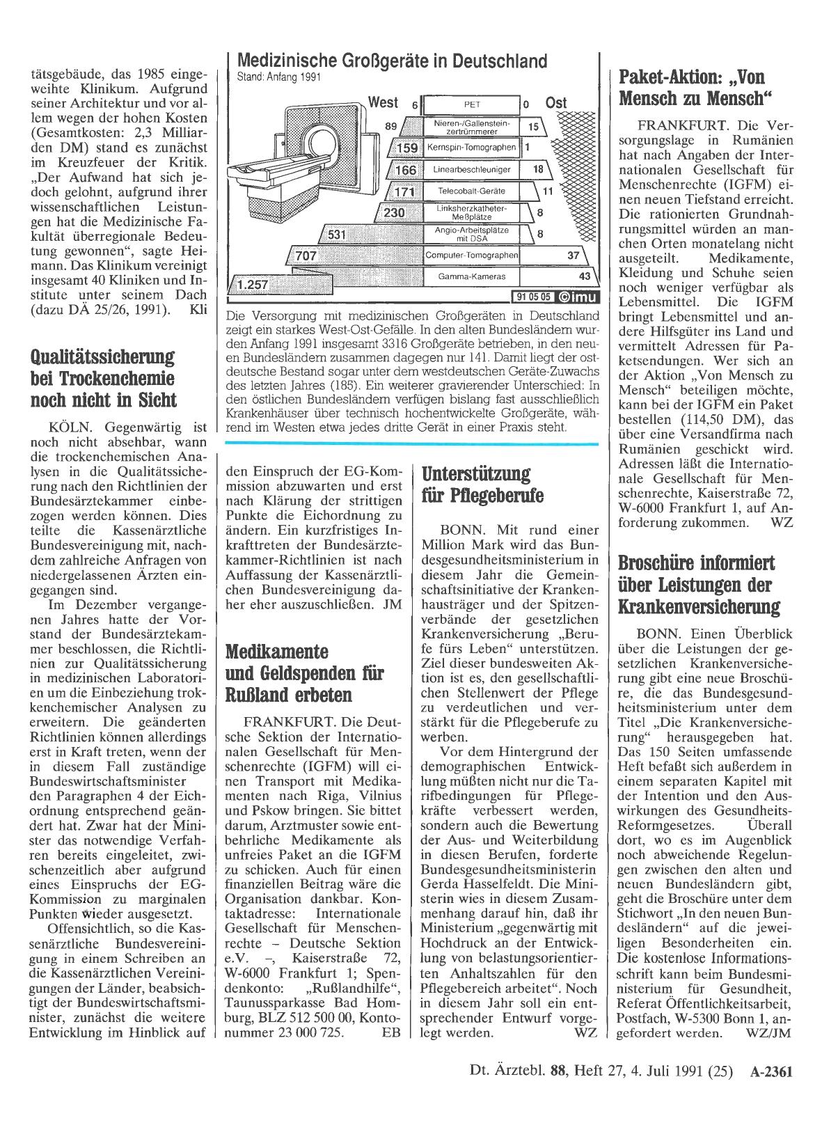 Vorschauseite 1: Paket-Aktion: „Von Mensch zu Mensch“