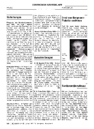 Vorschauseite 1: Verleihungen