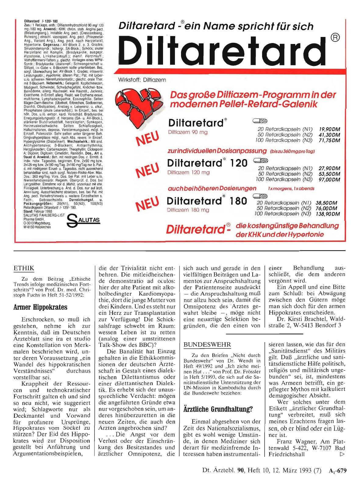 Vorschauseite 1: ETHIK: Armer Hippokrates