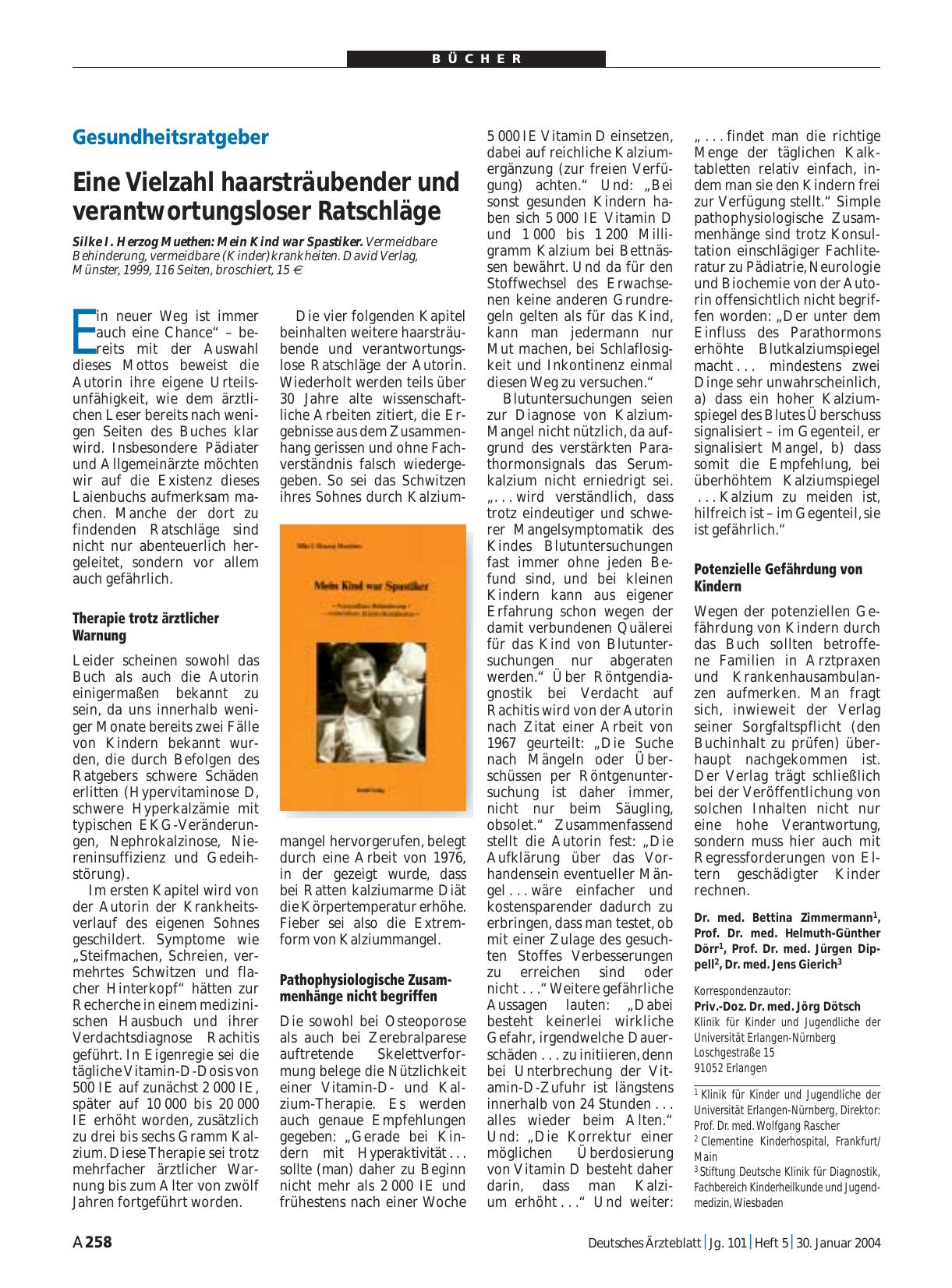 Vorschauseite 1: Mein Kind war Spastiker