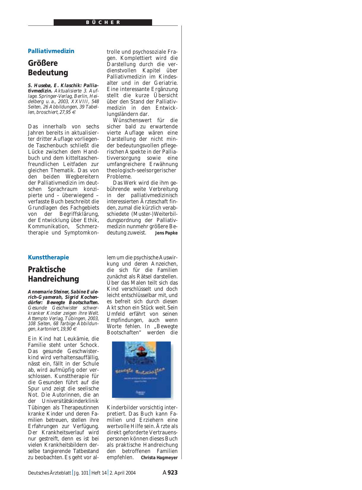 Vorschauseite 1: Palliativmedizin