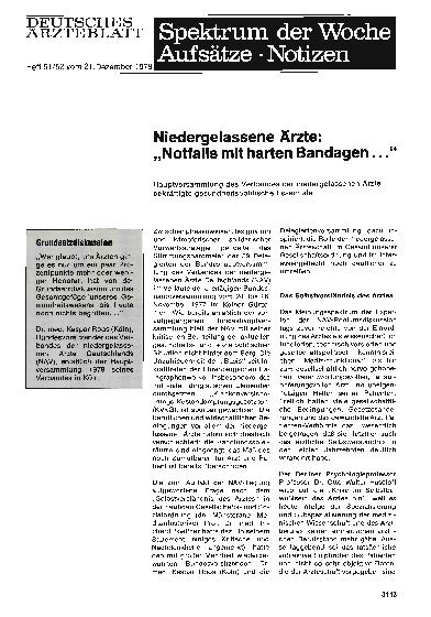 Vorschauseite 1: Niedergelassene Ärzte: „Notfalls mit harten Bandagen. .. “ - Hauptversammlung des Verbandes der niedergelassenen Ärzte bekräftigte gesundheitspolitische Essentials