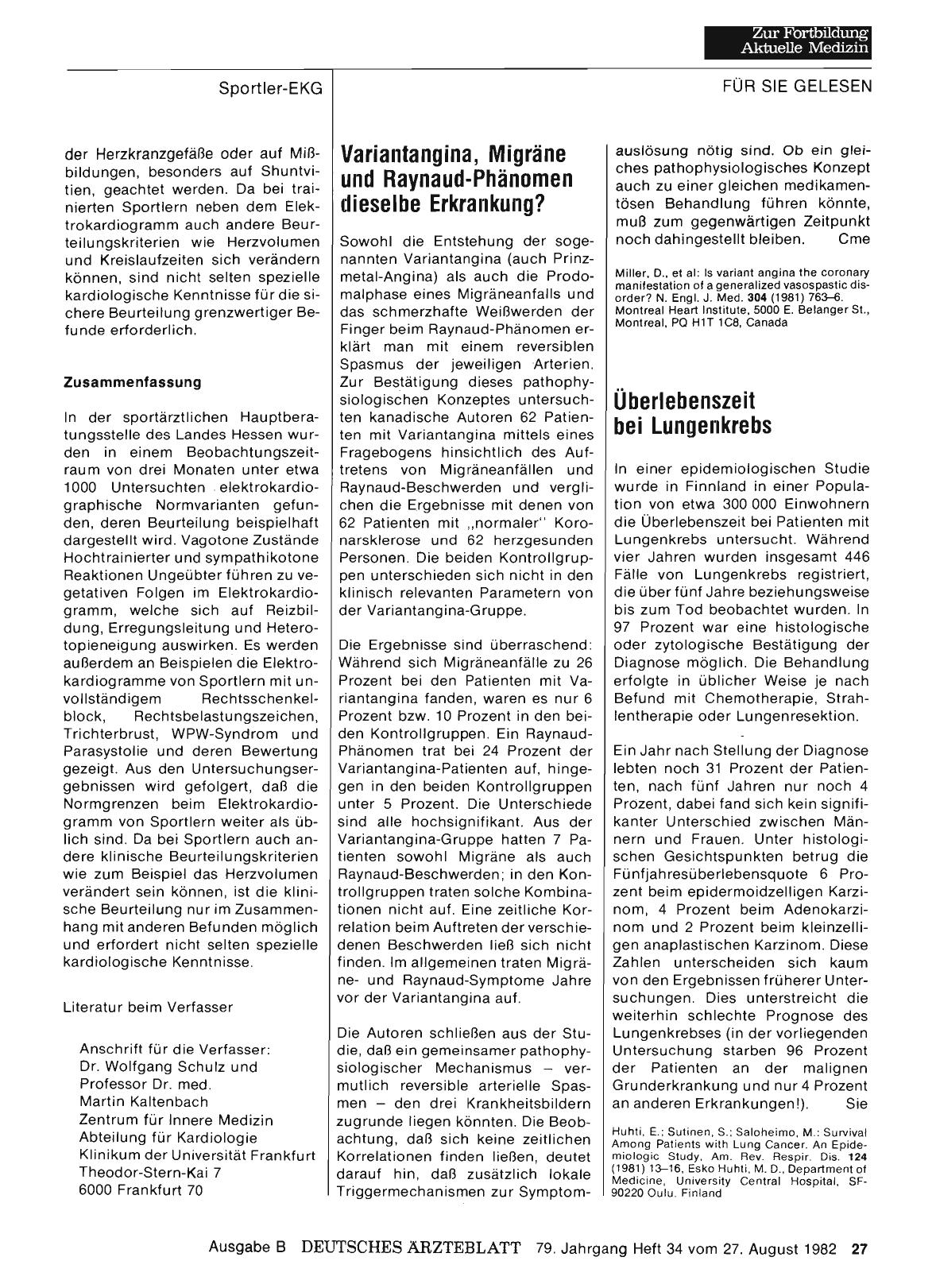 Vorschauseite 1: Überlebenszeit bei Lungenkrebs