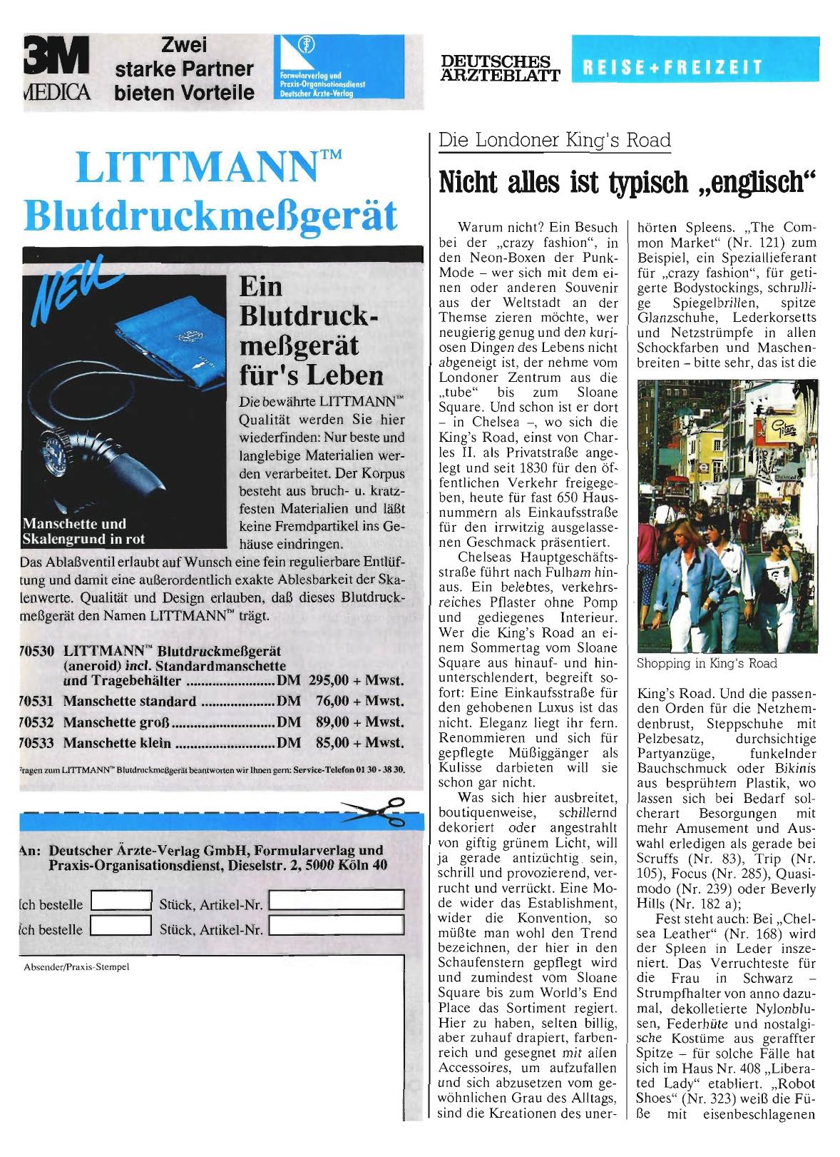 Vorschauseite 1: Die Londoner King's Road: Nicht alles ist typisch „englisch“