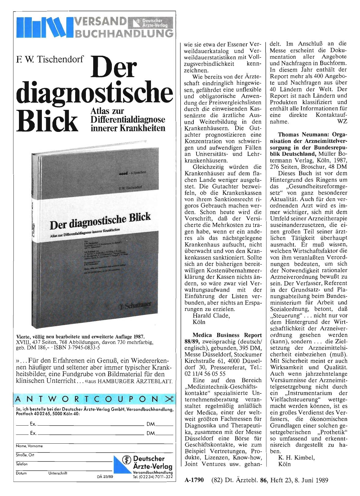 Vorschauseite 1: Medica Business Report 88/89