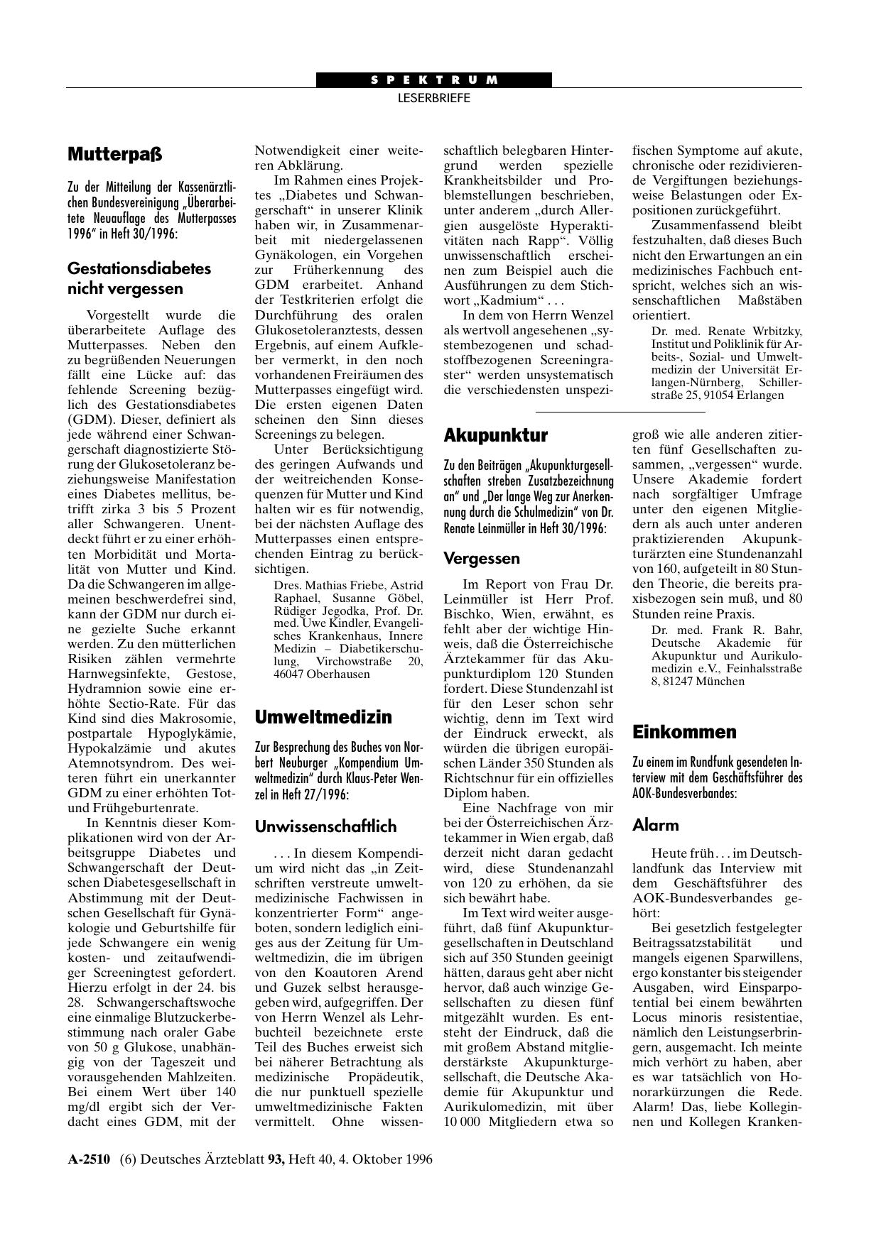 Vorschauseite 1: Mutterpaß: Gestationsdiabetes nicht vergessen