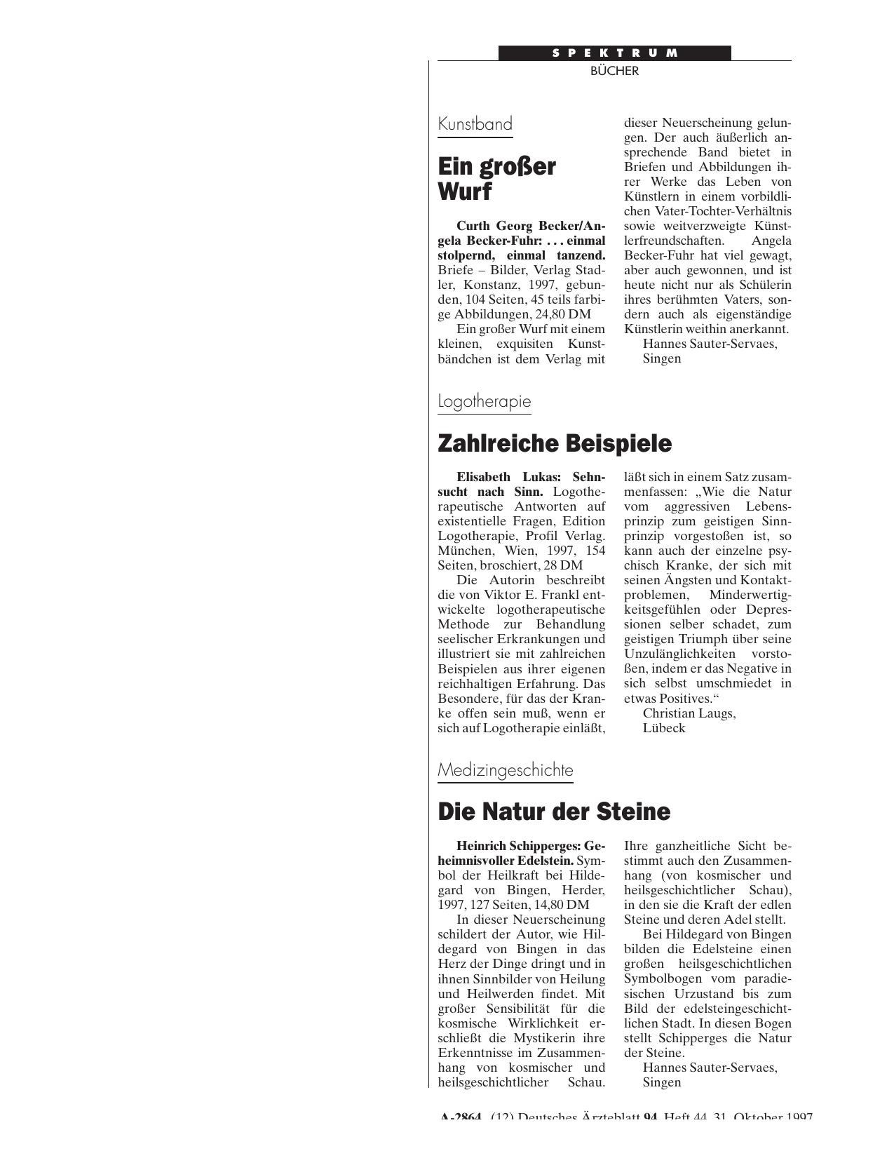 Vorschauseite 1: Sehnsucht nach Sinn. Logotherapeutische Antworten auf existentielle Fragen