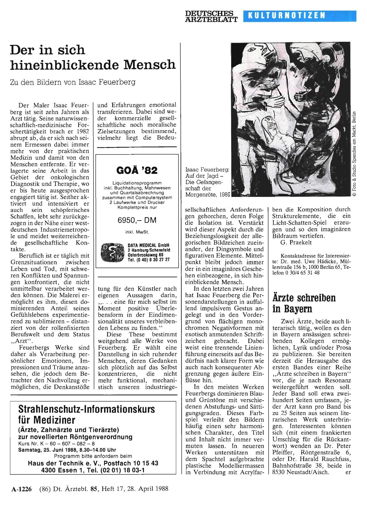 Vorschauseite 1: Ärzte schreiben in Bayern