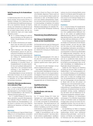Vorschauseite 5: Entschliessungen zum Tagesordnungspunkt I: Gesundheits-, Sozialund ärztliche Berufspolitik