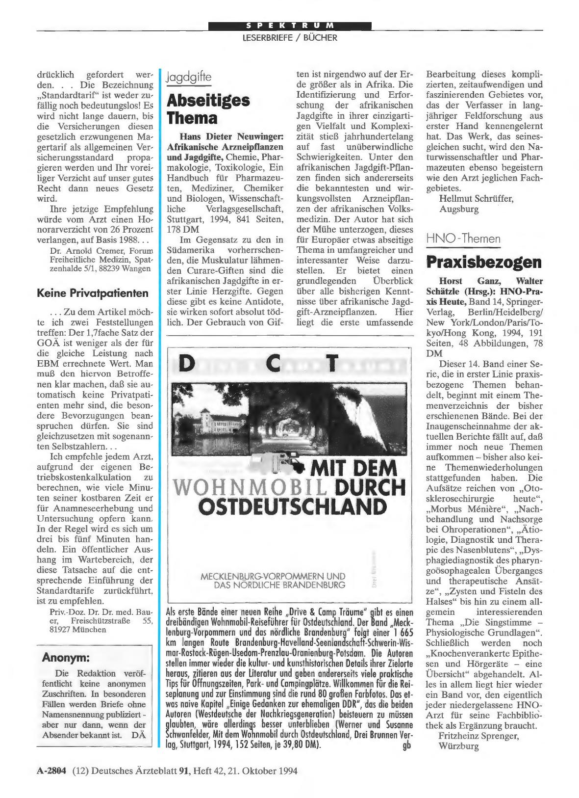 Vorschauseite 1: Jagdgifte: Abseitiges Thema