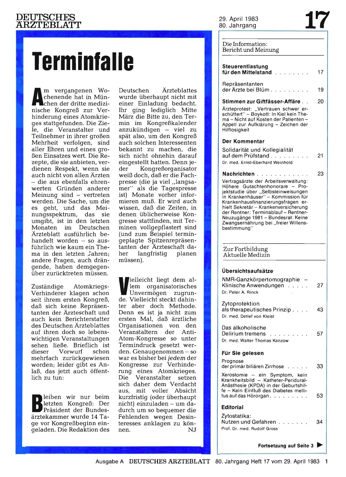 Vorschauseite 1: Terminfalle