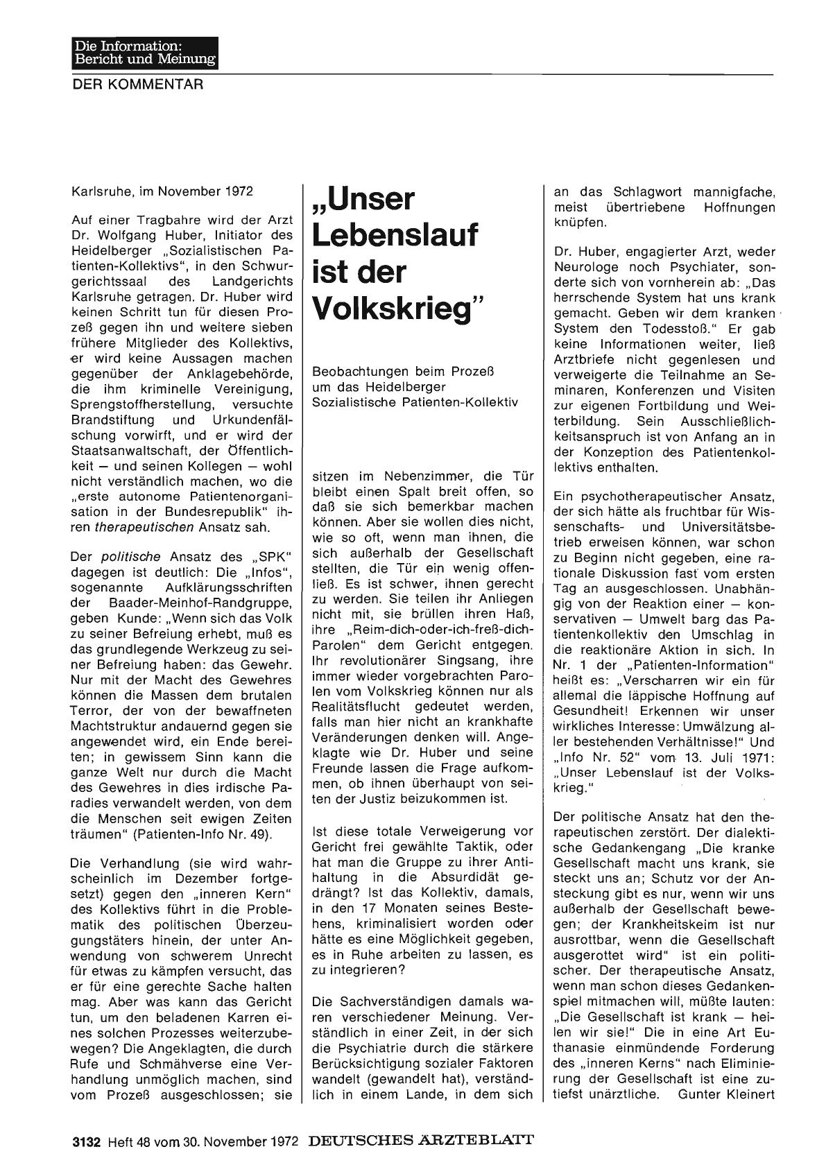 Vorschauseite 1: „Unser Lebenslauf ist der Volkskrieg"