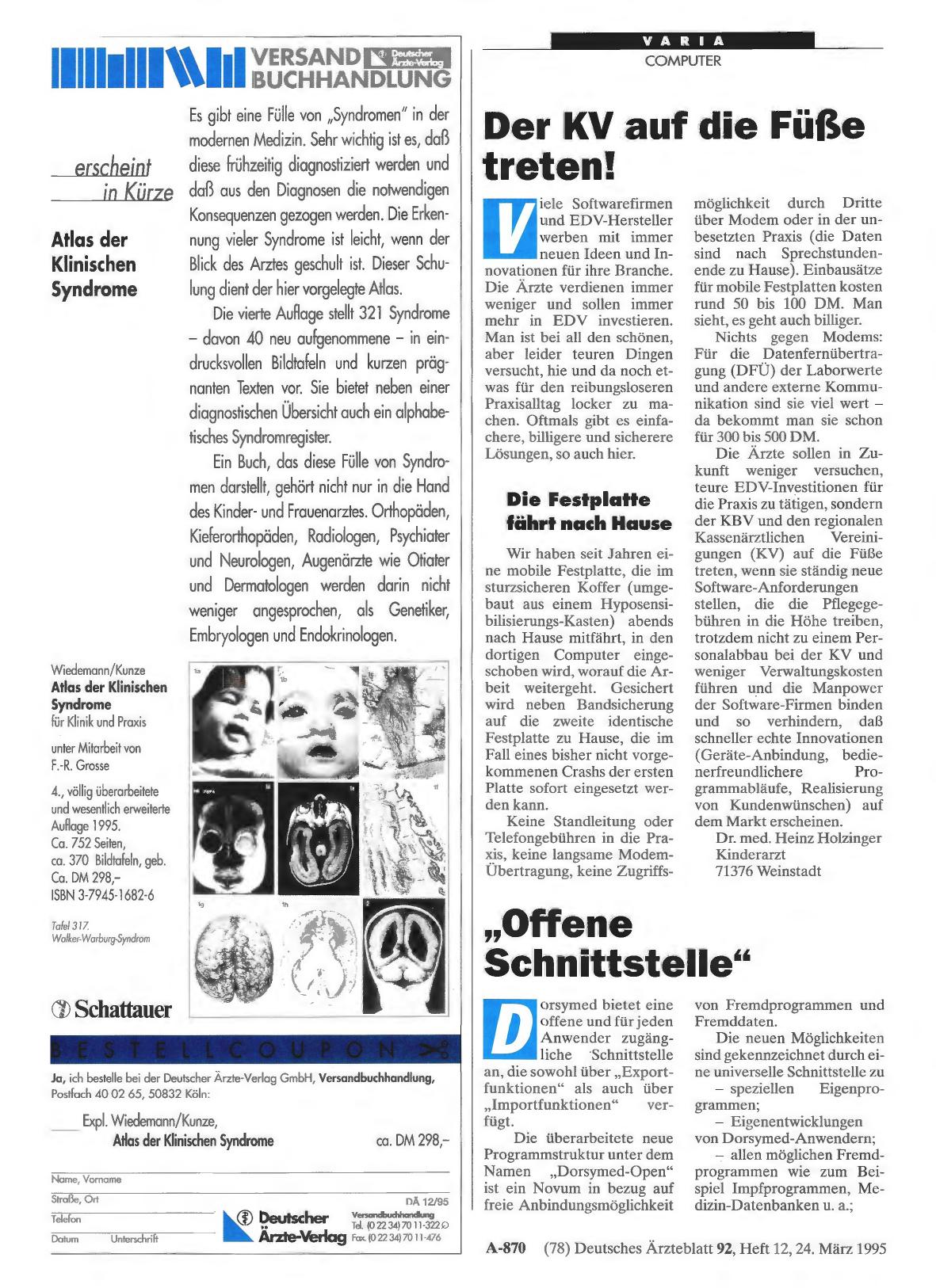 Vorschauseite 1: „Offene Schnittstelle”
