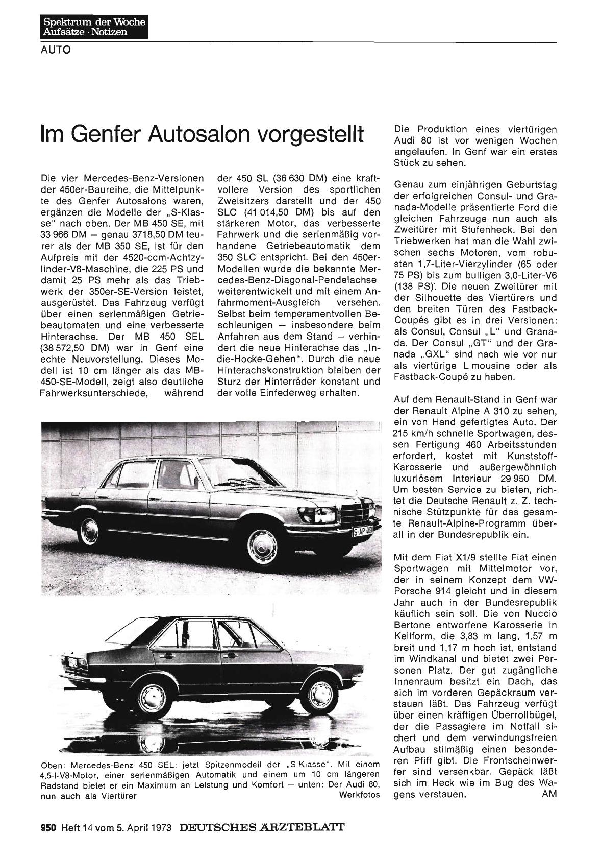 Vorschauseite 1: Im Genfer Autosalon vorgestellt