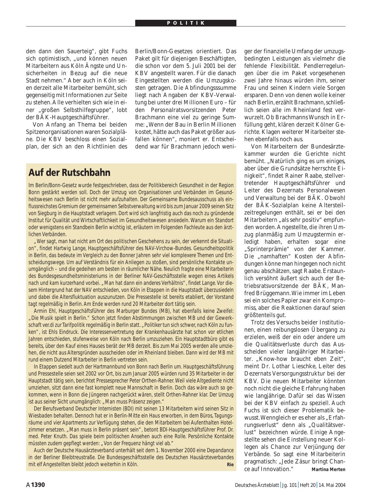 Vorschauseite 1: Auf der Rutschbahn