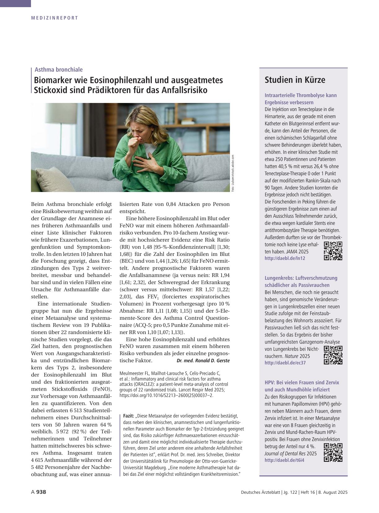 Vorschauseite 1: Studien in Kürze