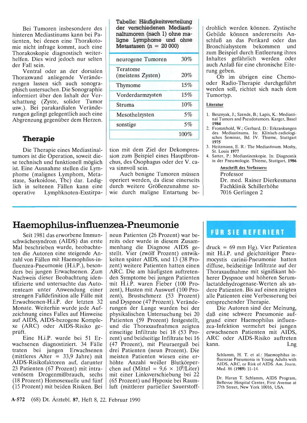 Vorschauseite 1: Haemophilus-influenzea-Pneumonie