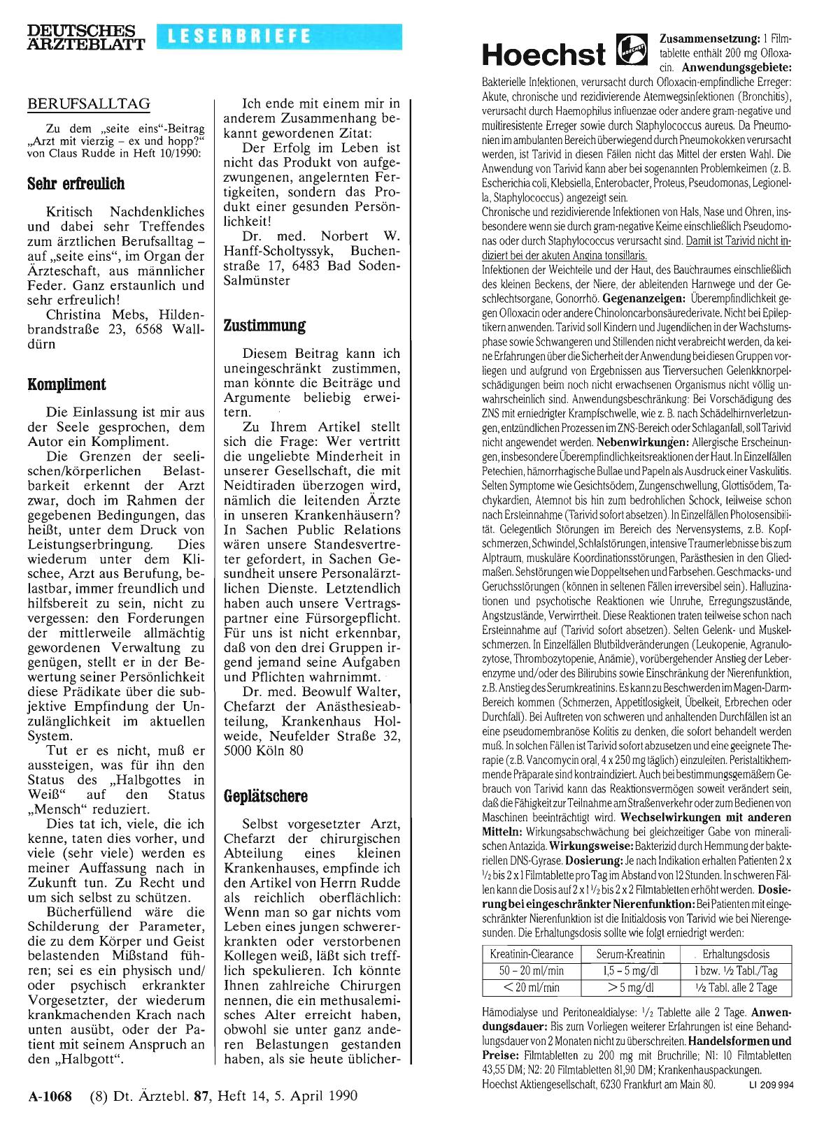 Vorschauseite 1: BERUFSALLTAG: Zustimmung