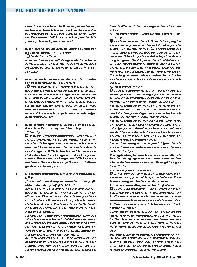 Vorschauseite 6: 47. Änderung der Vereinbarung über Vordrucke für die vertragsärztliche Versorgung, 10. Änderung der Vereinbarung über den Einsatz des Blankoformularbedruckungs-Verfahrens zur Hers…