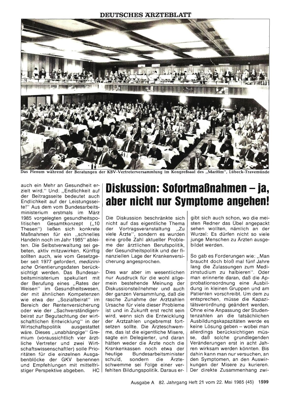 Vorschauseite 1: Diskussion: Sofortmaßnahmen — ja, aber nicht nur Symptome angehen!