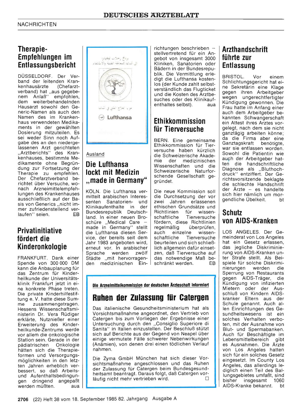 Vorschauseite 1: Schutz von AIDS-Kranken