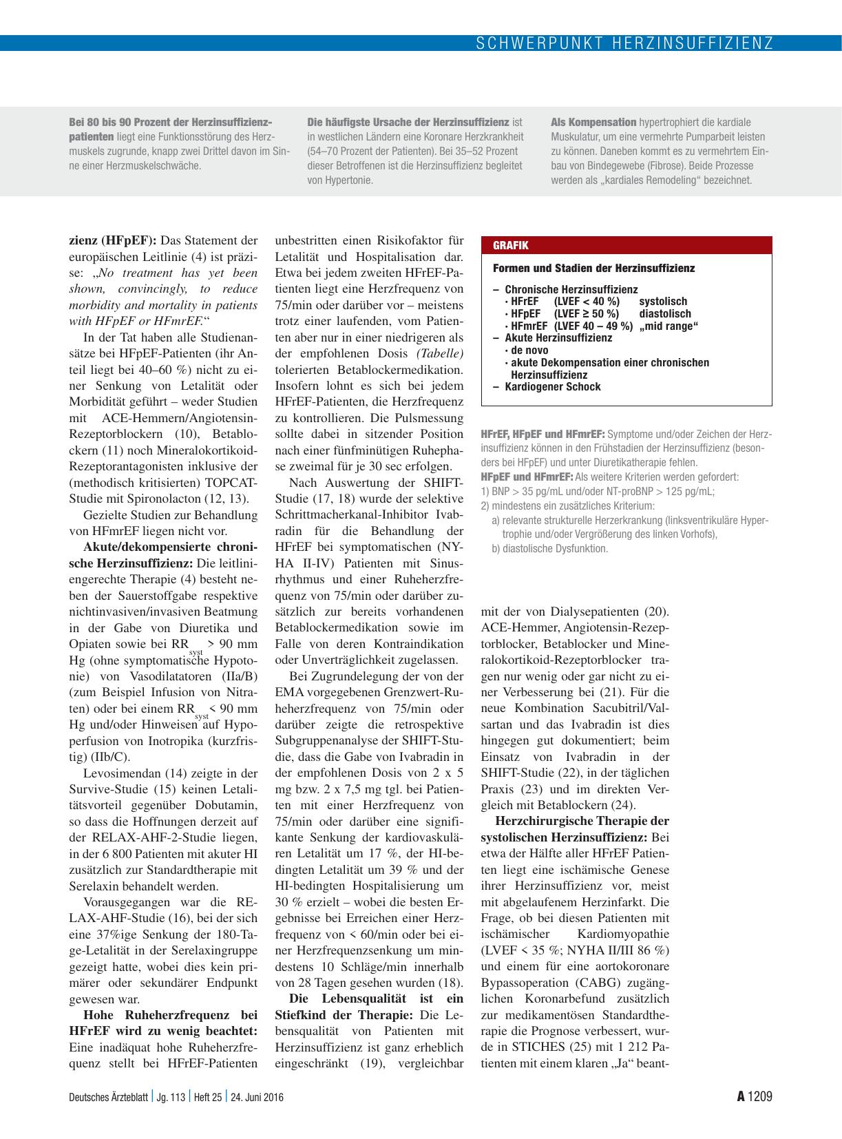 Vorschauseite 3: Chronische Herzinsuffizienz: Die Zahl der Patienten steigt, aber auch die differenzierter Therapien