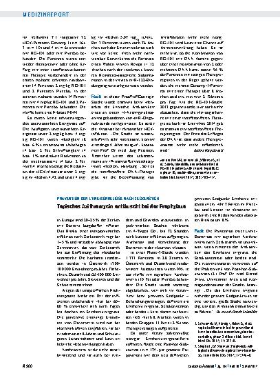 Vorschauseite 1: Prävention der Lyme-Borreliose nach Zeckenstich: Topisches Azithromycin enttäuscht bei der Prophylaxe