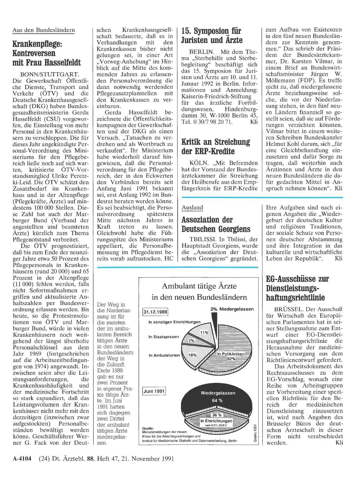 Vorschauseite 1: Kritik an Streichung der ERP-Kredite