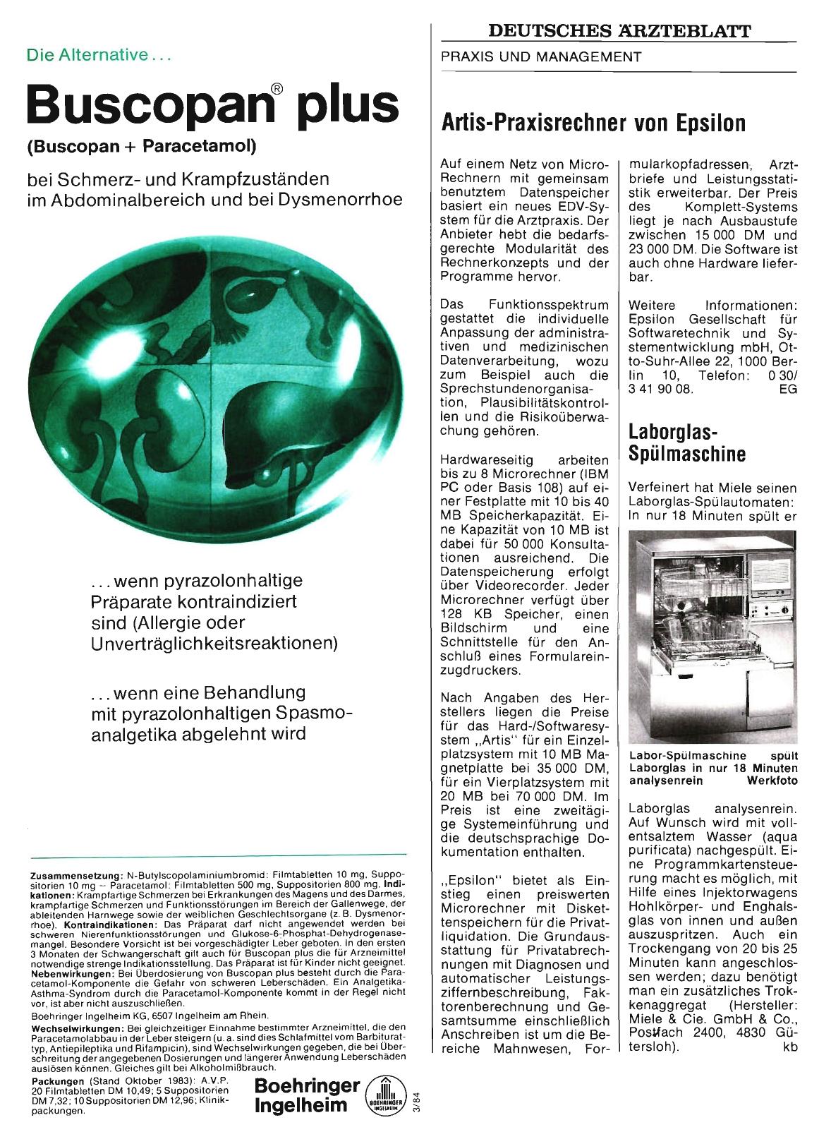 Vorschauseite 1: Artis-Praxisrechner von Epsilon