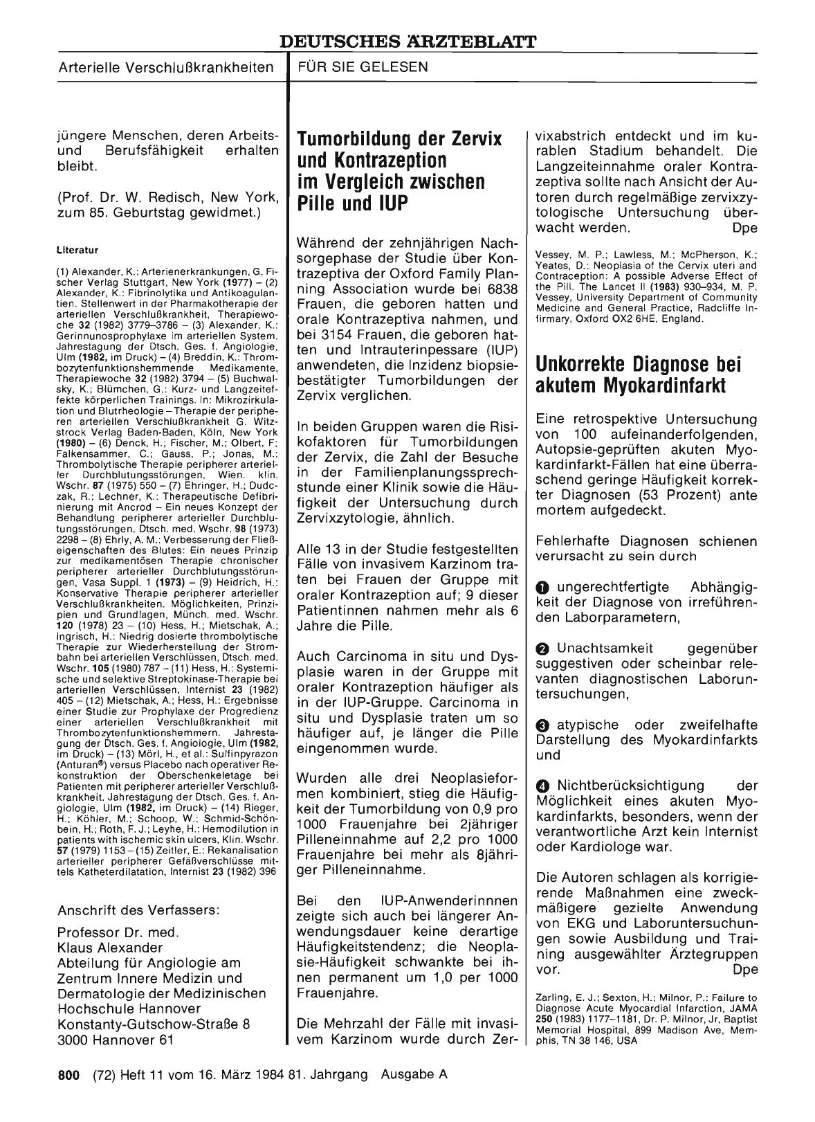 Vorschauseite 1: Tumorbildung der Zervix und Kontrazeption im Vergleich zwischen Pille und IUP