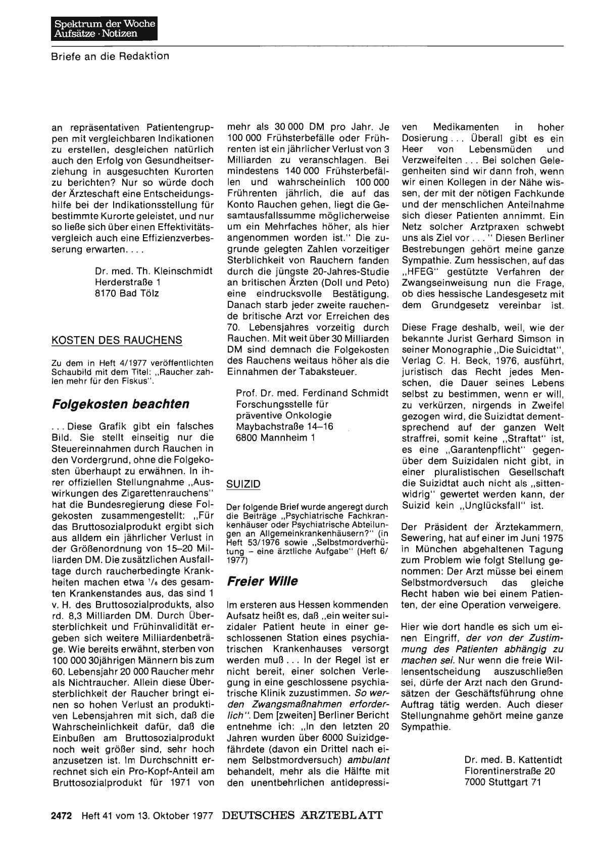 Vorschauseite 1: KOSTEN DES RAUCHENS: Folgekosten beachten