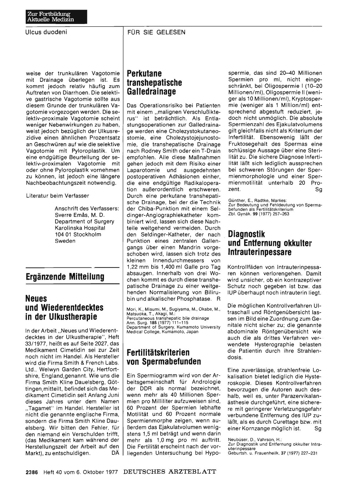 Vorschauseite 1: Diagnostik und Entfernung okkulter Intrauterinpessare