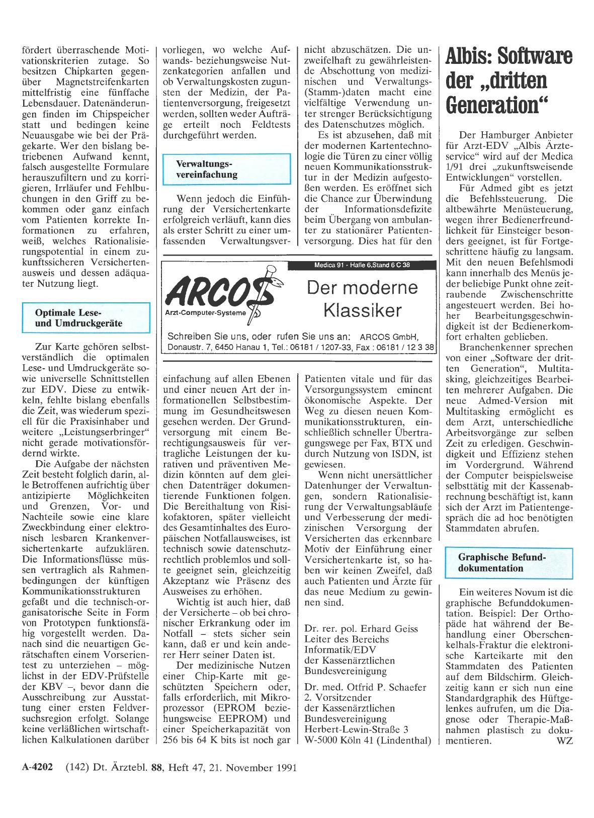 Vorschauseite 1: Albis: Software der „dritten Generation“