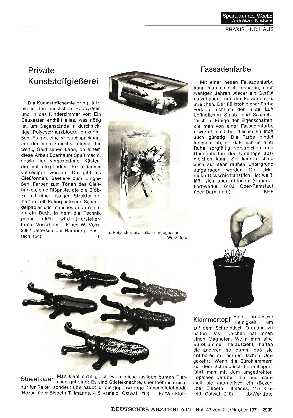Vorschauseite 1: Private Kunststoffgießerei