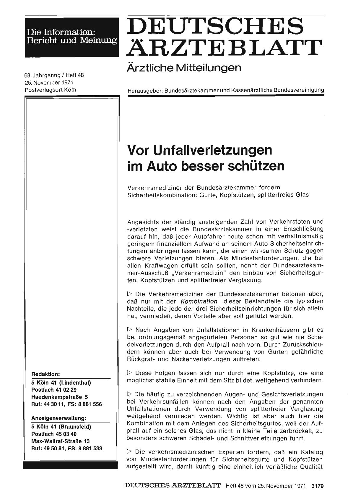 Vorschauseite 1: Vor Unfallverletzungen im Auto besser schützen
