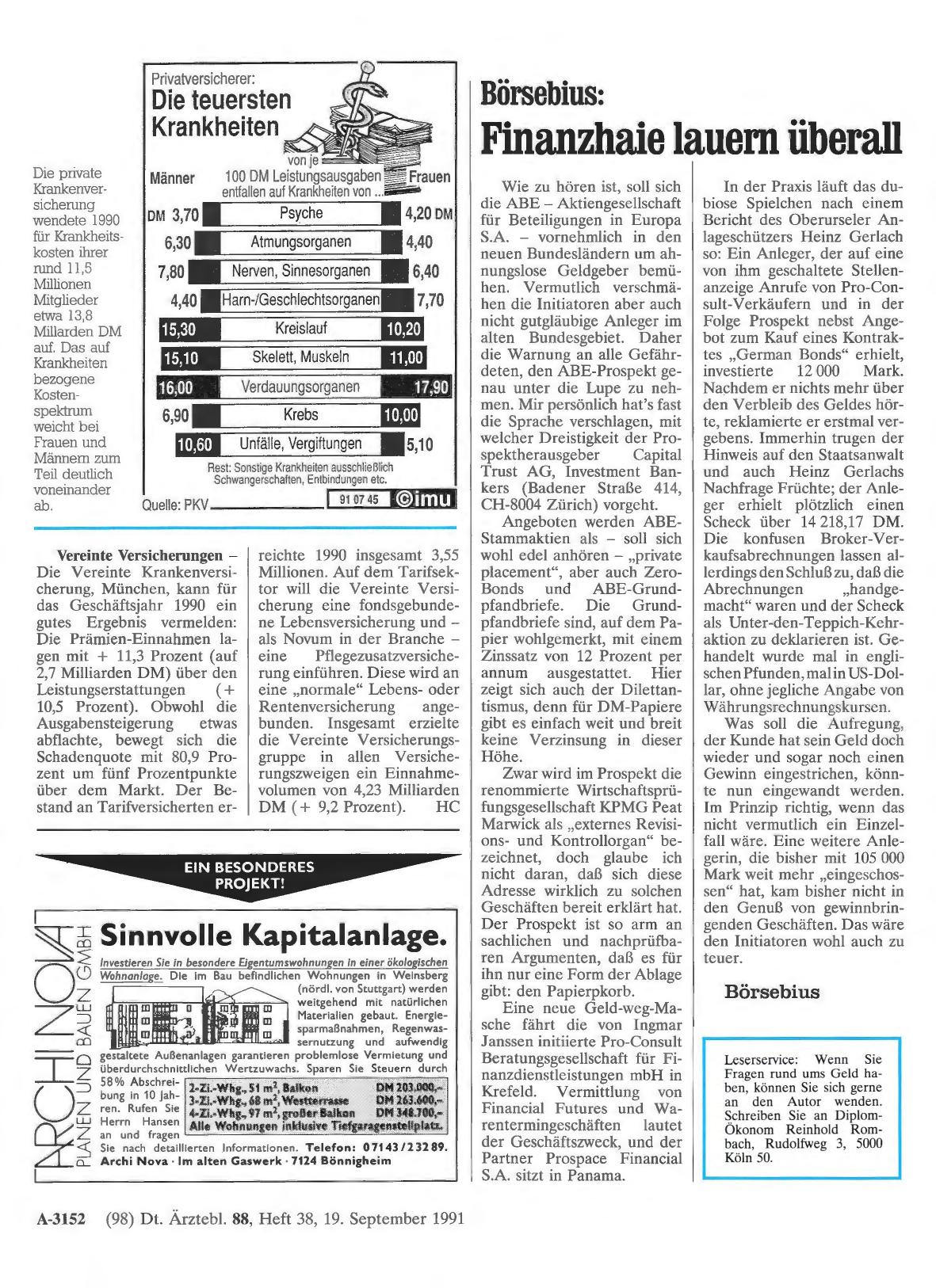 Vorschauseite 1: Vereinte Versicherungen