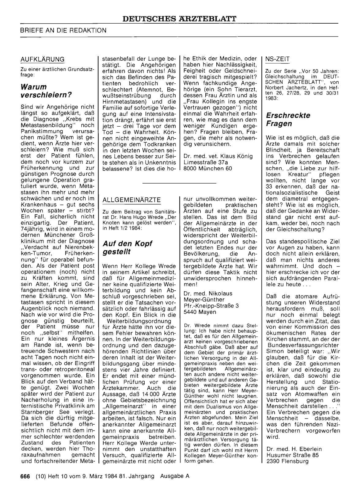 Vorschauseite 1: NS-ZEIT: Erschreckte Fragen