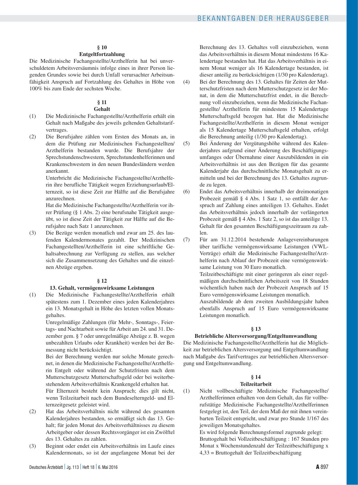 Vorschauseite 3: Manteltarifvertrag für Medizinische Fachangestellte/Arzthelferinnen