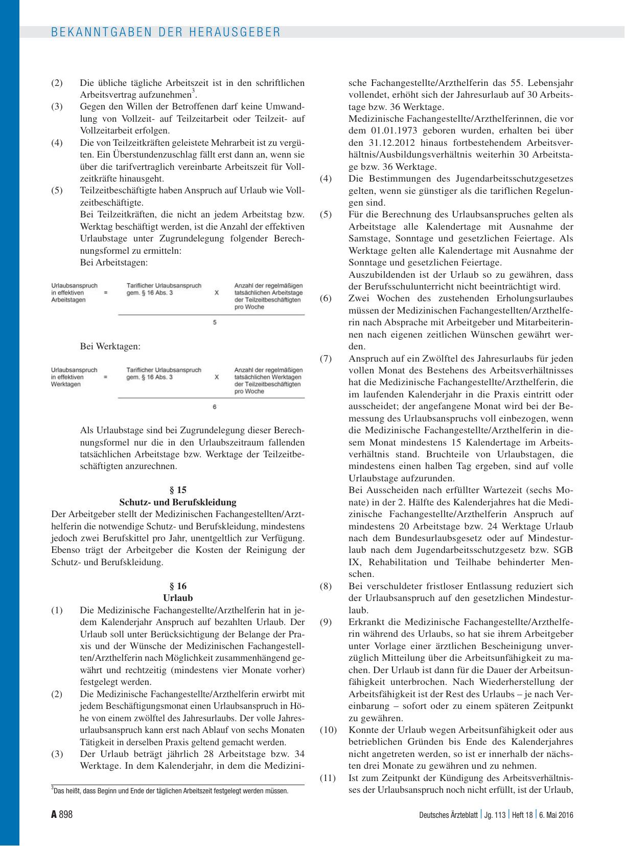 Vorschauseite 4: Manteltarifvertrag für Medizinische Fachangestellte/Arzthelferinnen