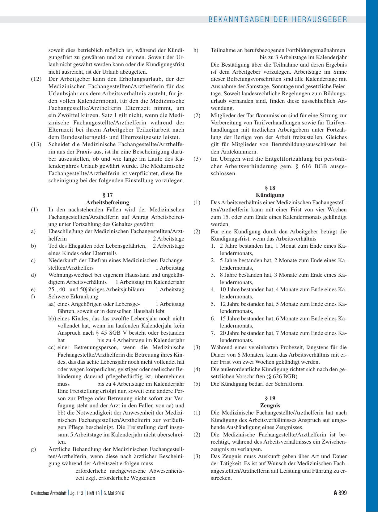 Vorschauseite 5: Manteltarifvertrag für Medizinische Fachangestellte/Arzthelferinnen