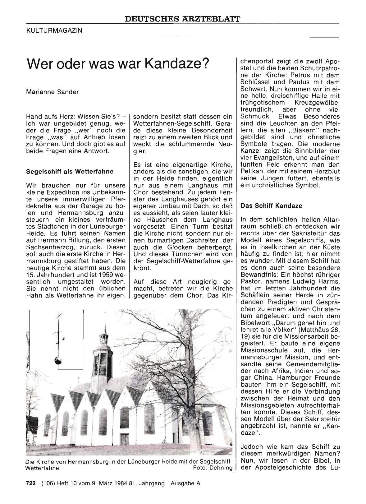 Vorschauseite 1: Wer oder was war Kandaze?