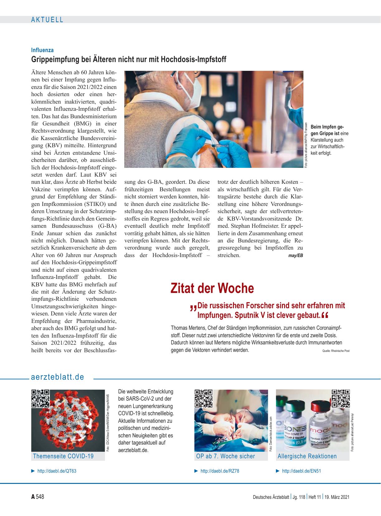 Vorschauseite 1: aerzteblatt. de