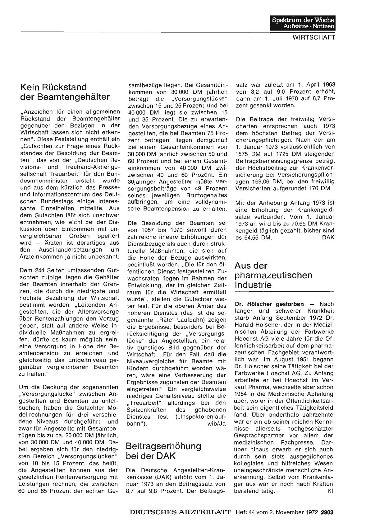 Vorschauseite 1: Kein Rückstand der Beamtengehälter
