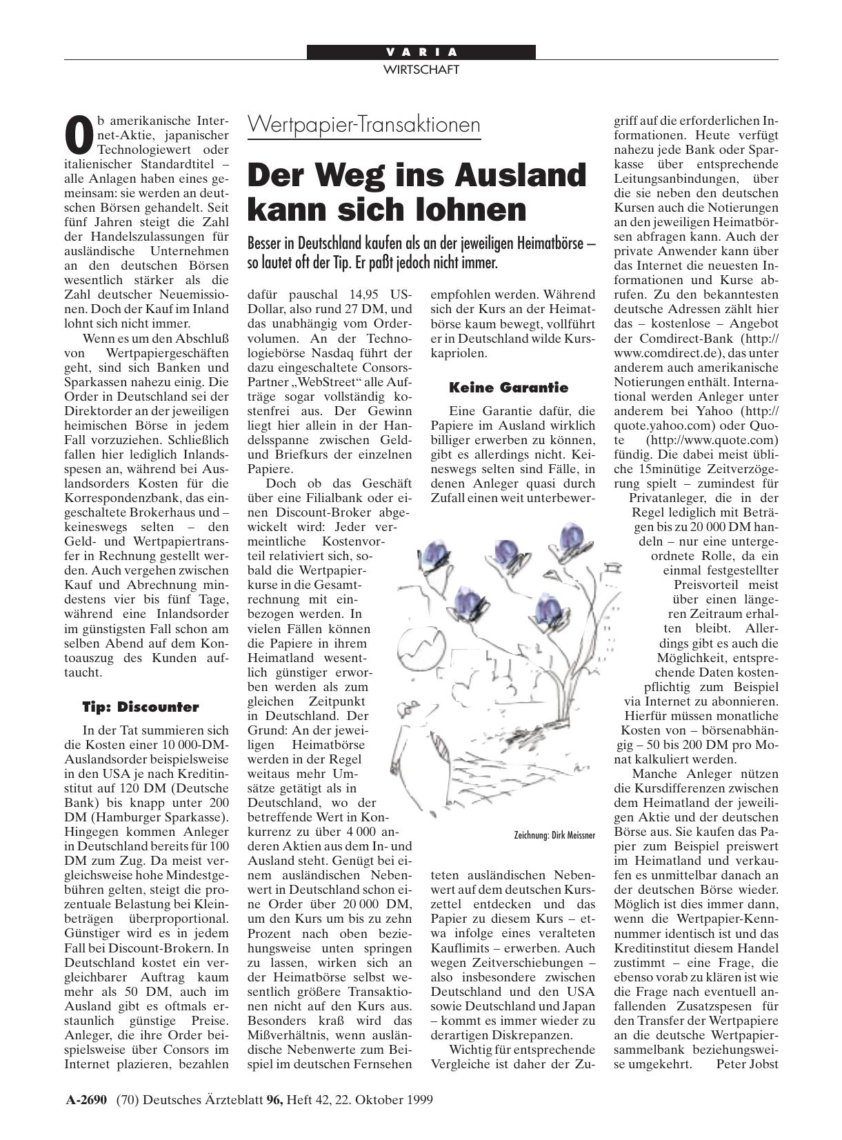 Vorschauseite 1: Wertpapier-Transaktionen: Der Weg ins Ausland kann sich lohnen