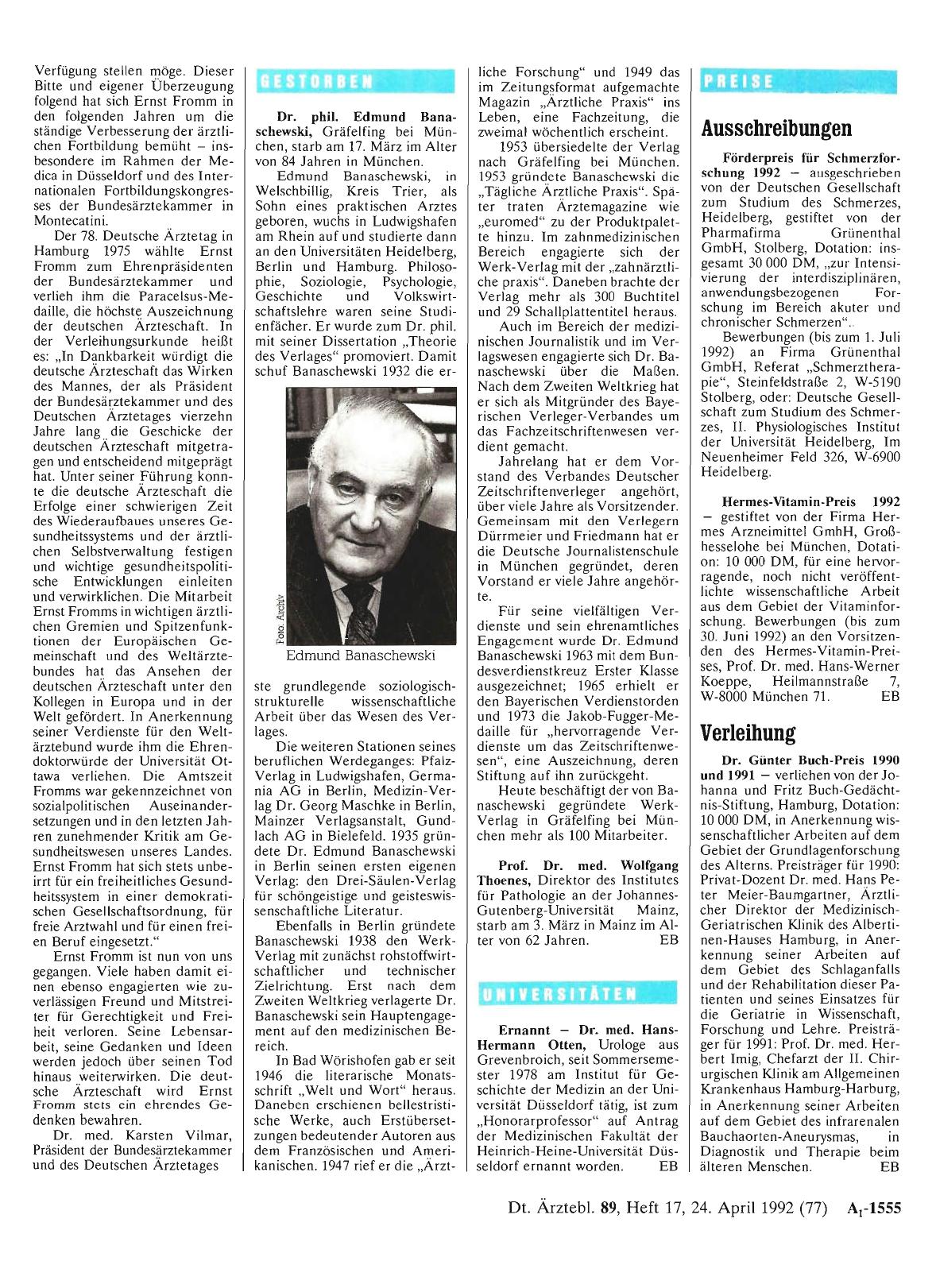 Vorschauseite 1: Gestorben