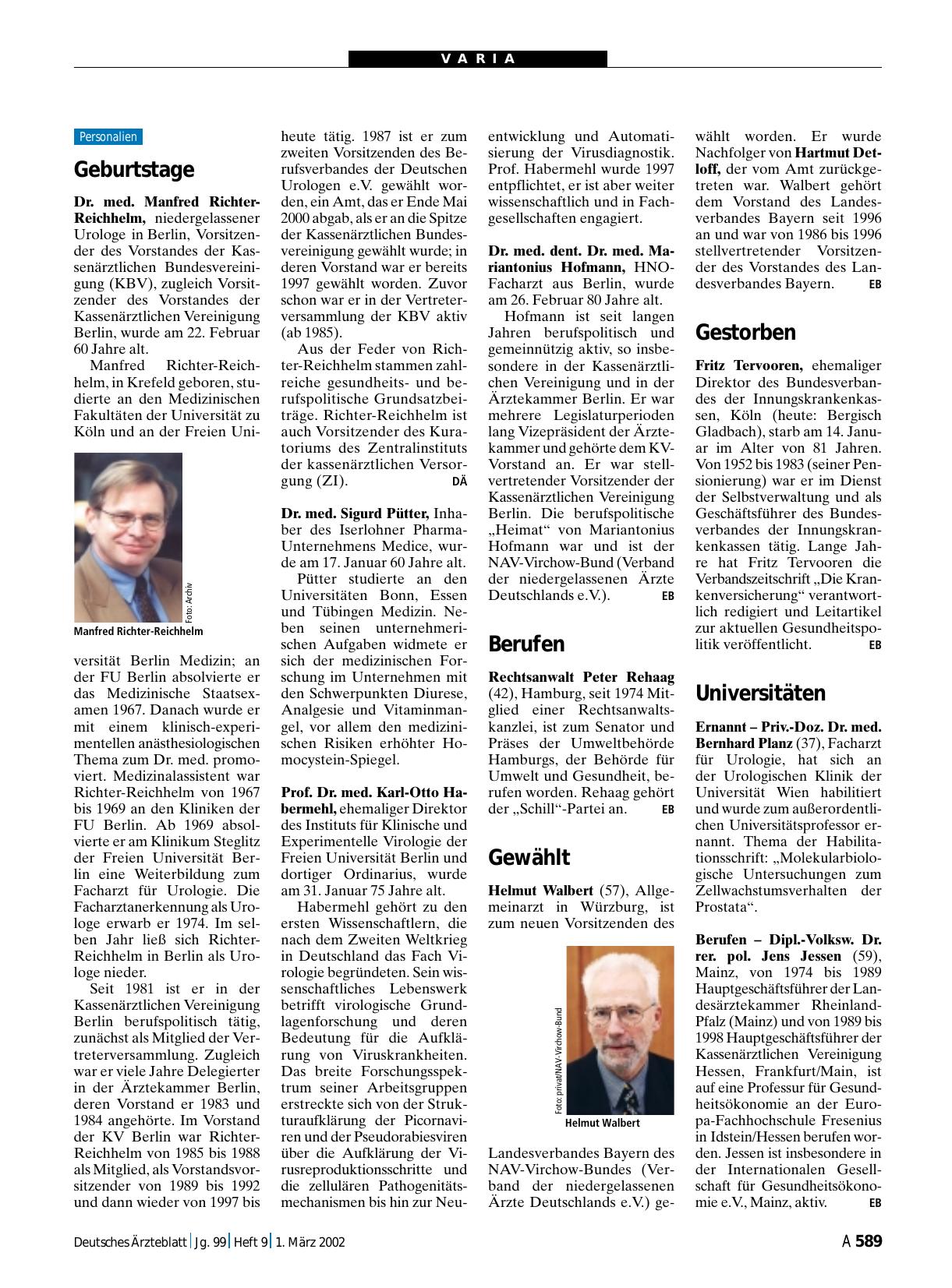 Vorschauseite 1: Universitäten
